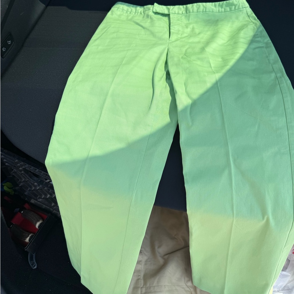 J.H. Collectibles Green Stretch Cotton Pants Size 8